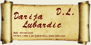 Darija Lubardić vizit kartica